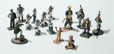 Lot 97 - Group of Enamel Painted Metal Soldiers...