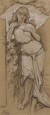 Lot 33 - Elihu Vedder American, 1836-1923 The Blowing...