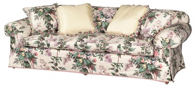Lot 320A - Chintz Upholstered Sofa Height 28 inches,...