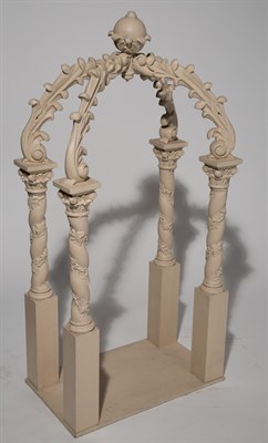 Lot 305 - Baroque Style Carved Wood Baldachin Tabernacle...