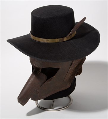 Lot 250 - 'Plague Doctor' Welded Iron Helmet Sculptural...