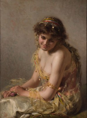 Lot 75 - Edwin Thomas Roberts English, 1840-1917 Seated...