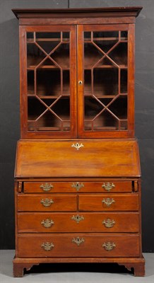 Lot 428 - Federal Walnut Secretary Bookcase Possibly...