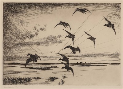 Lot 59 - Frank Weston Benson (1862-1951) BLACK DUCKS;...