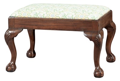 Lot 229 - Chippendale Style Mahogany Stool Possibly 18th...