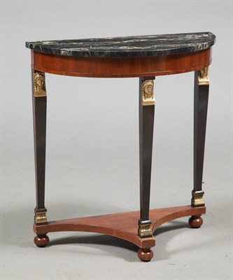 Lot 479 - Empire Style Mahogany, Part-Ebonized and Brass-...
