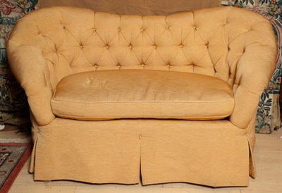 Lot 293 - Pair of Tufted Upholstered Single-Cushioned...