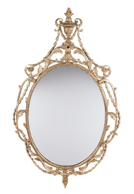 Lot 1097 - George III Giltwood Mirror Circa 1775 In the...