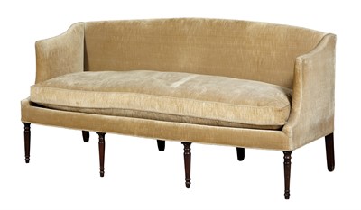 Lot 203 - Late George III Upholstered Mahogany Settee...