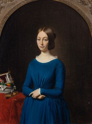 Lot 27 - European School, 19th Century Portrait...