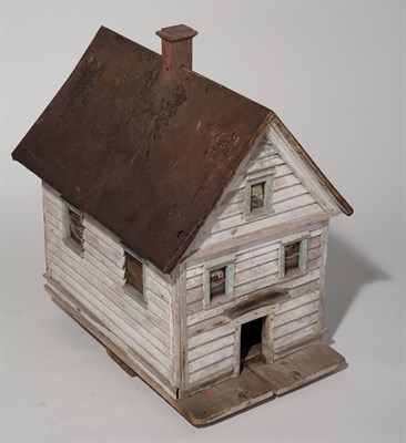 Lot 59 - Folk Art Birdhouse 1920s Painted wood and...