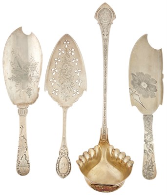 Lot 227 - Group of Four American Silver Serving Pieces...