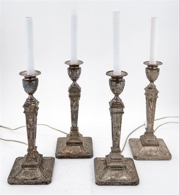 Lot 236 - Set of Four George III Style Silver Plated...