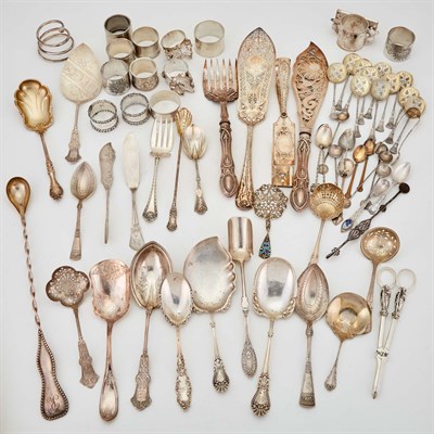 Lot 276 - Group of Silver Plated Flatware, Serving...