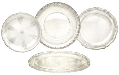 Lot 136 - Group of Four Sterling Silver Trays Including...