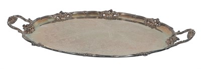 Lot 242 - Regency Style Silver Plated Two Handled Tray...