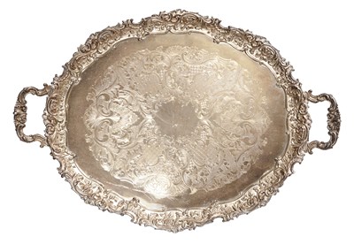 Lot 177 - English Silver Plated Two Handled Tray Length...