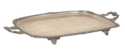 Lot 243 - English Silver Plated Two Handled Tray Length...