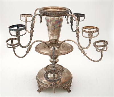 Lot 245 - Regency Style Silver Plated Centerpiece...
