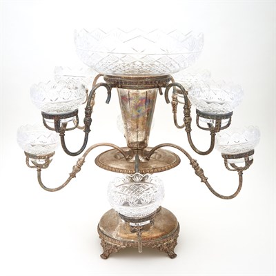 Lot 261 - Regency Style Silver Plated Centerpiece...