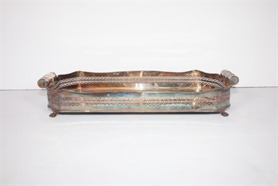 Lot 275 - Two Silver Plated Galleried Drinks Trays...