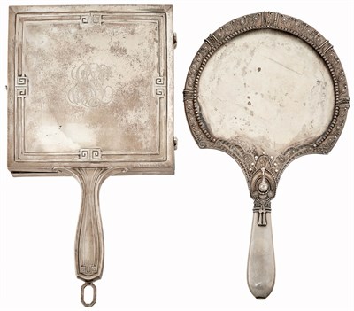 Lot 220 - Gorham Sterling Silver Folding Mirror Height...