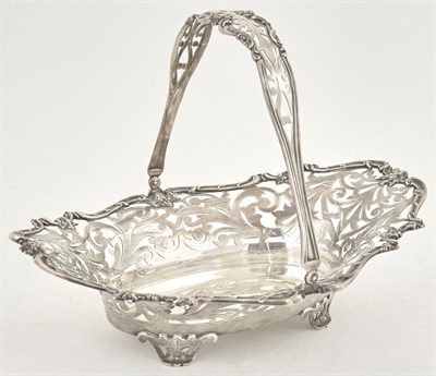 Lot 285 - Watson Sterling Silver Cake Basket Shaped oval...