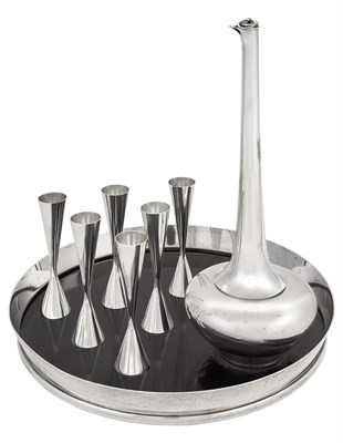 Lot 301 - Gorham Sterling Silver Circa '70 Drinks Set...