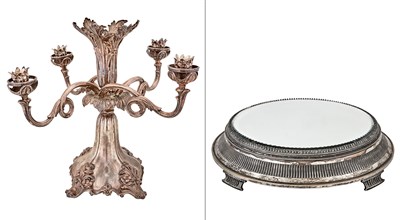 Lot 257 - Victorian Silver Plated Epergne Base Height 16...