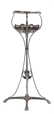 Lot 247 - Silver Plated Wine Cooler/Jardinière Stand...