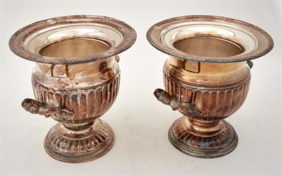 Lot 246 - Pair of Regency Style Silver Plated Wine...