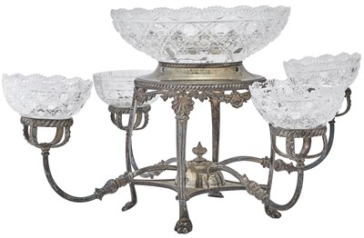 Lot 161 - Regency Style Silver Plated Epergne...