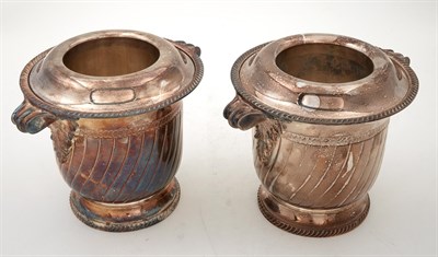 Lot 237 - Pair of Regency Style Silver Plated Wine...