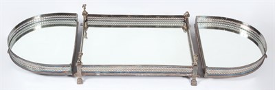 Lot 235 - Neoclassical Style Silver Plated Mirror...