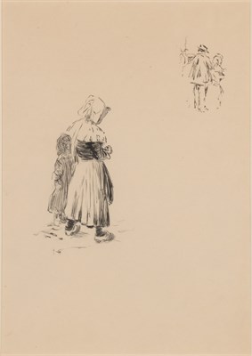 Lot 42 - Robert Henri American, 1865-1929 (i) Four...