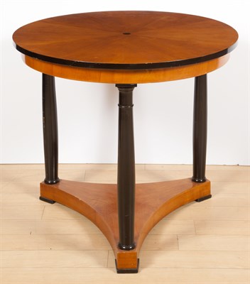 Lot 306 - Biedermeier Style Birch and Part-Ebonized...