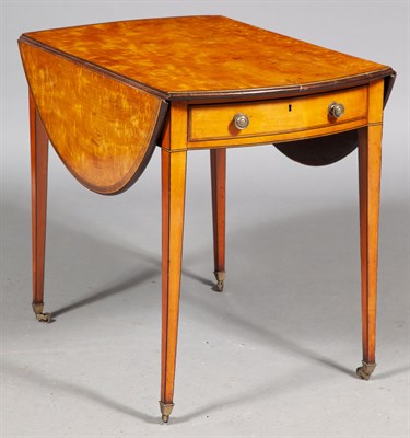 Lot 452 - George III Inlaid Satinwood Pembroke Table...