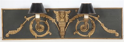 Lot 108 - Empire Style Gilt and Black Patinated-Metal...
