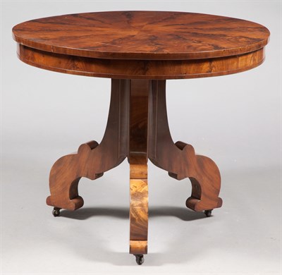 Lot 199 - Biedermeier Mahogany Center Table Height 29...