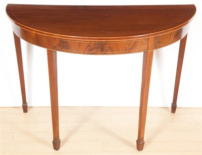 Lot 333 - Pair of George III Style Inlaid Mahogany...