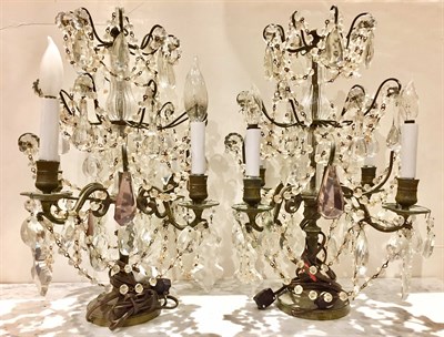 Lot 274 - Pair of Louis XVI Style Metal and Molded...