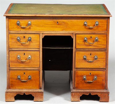 Lot 388 - George III Mahogany Kneehole Desk In the...
