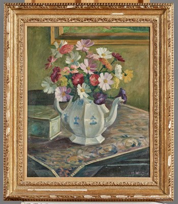 Lot 10 - American School 20th Century Floral Still Life...