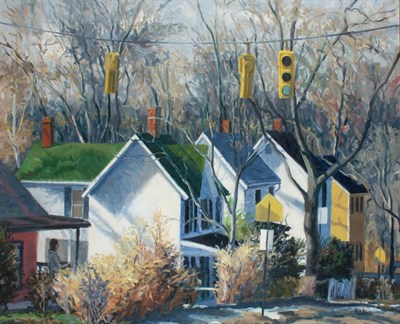 Lot 51 - Philip Koch American, b. 1948 Rooftops, 1983...