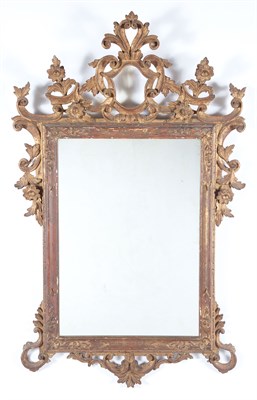 Lot 511 - Italian Rococo Giltwood Mirror The later...