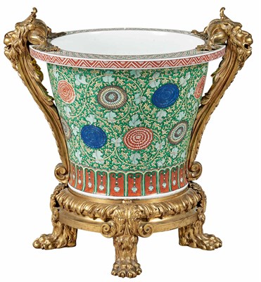 Lot 484 - Louis XVI Style Chinese Famille Verte...