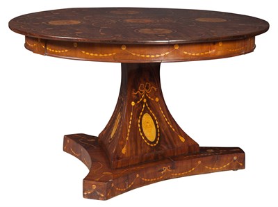 Lot 336 - Dutch Neoclassical Mahogany and Marquetry...