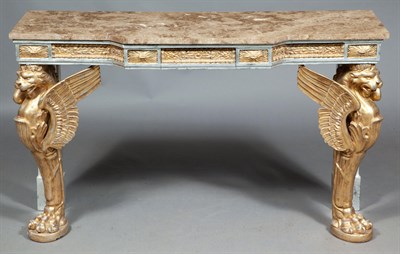 Lot 524 - Continental Empire Style Parcel-Gilt and...