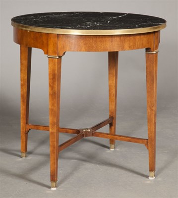 Lot 380 - Louis XVI Style Stained Wood and Brass-Mounted...