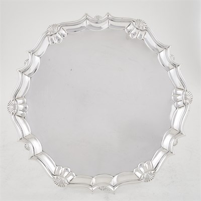 Lot 263 - George II Sterling Silver Salver Robert...